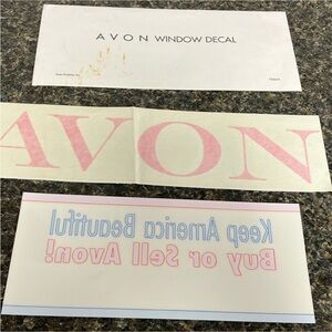 3/$15 ❤️ 3/2 Avon car window decal and pink AVON vinyl graphic